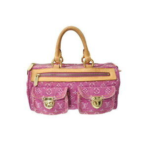 Louis Vuitton Neo Speedy Handbag Monogram Denim Pink